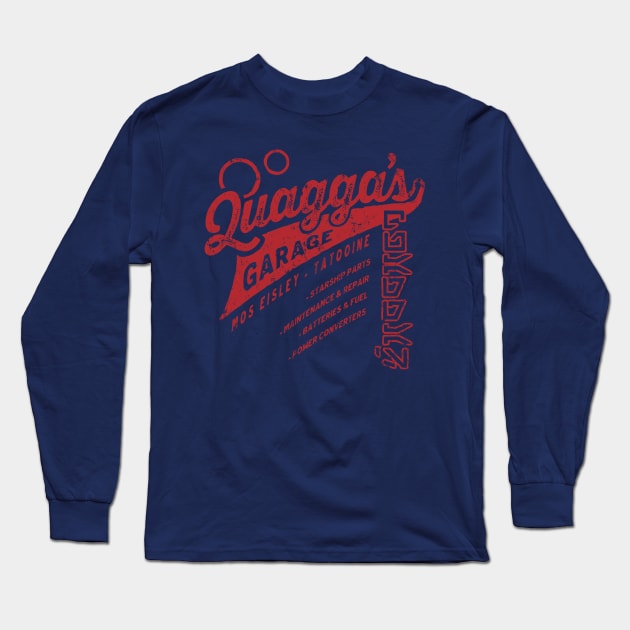 Quagga's Garage Long Sleeve T-Shirt by MindsparkCreative